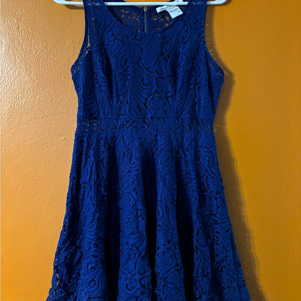 American Rag Royal Blue Lace Mini Dress